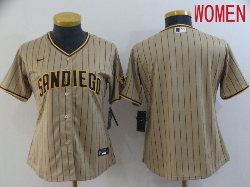 Women San Diego Padres Blank brown Game 2021 Nike MLB Jerseys->san francisco giants->MLB Jersey